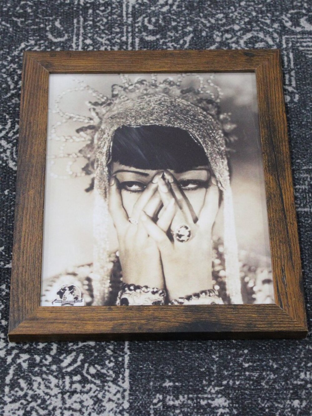 Framed 8x10 Anna May Wong Vintage Hollywood Portrait Photo - Movie Decor